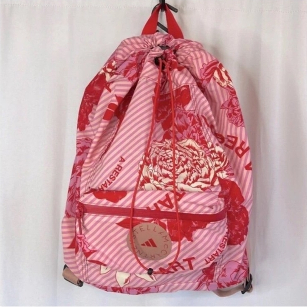 Stella McCartney Pink and Red Floral Backpack